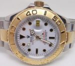 Replica Rolex 2-Tone Gold  Yacht-Master White Watch - Mens and Ladies
